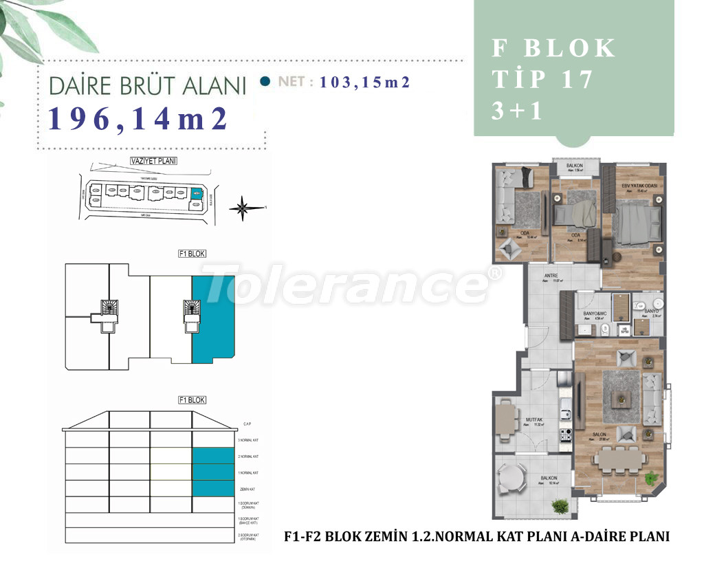 آپارتمان از سازنده که در بویوک‌چکمجه, استانبول منظره دریا اقساط - خرید ملک در ترکیه - 51062
