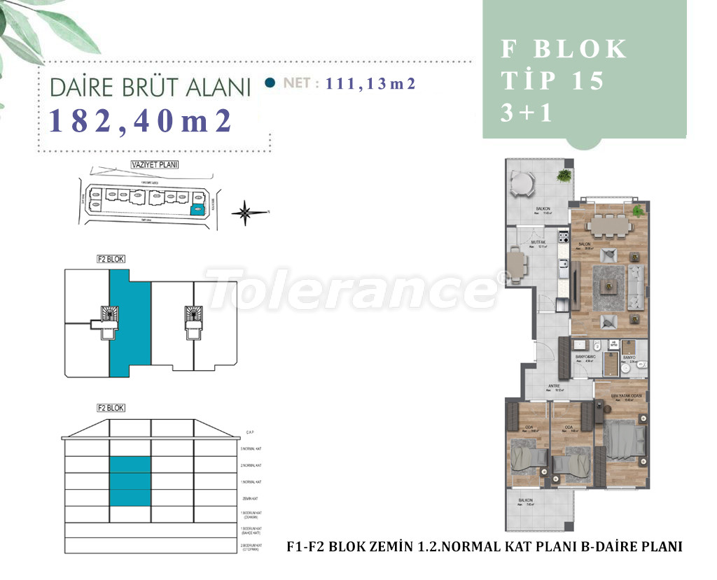 آپارتمان از سازنده که در بویوک‌چکمجه, استانبول منظره دریا اقساط - خرید ملک در ترکیه - 51063