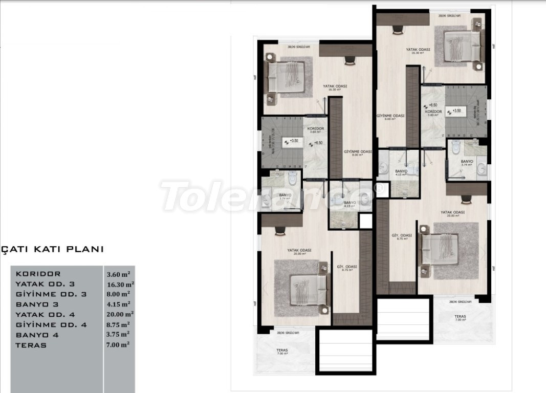 Appartement van de ontwikkelaar in Belek Centrum, Belek zwembad afbetaling - onroerend goed kopen in Turkije - 110586