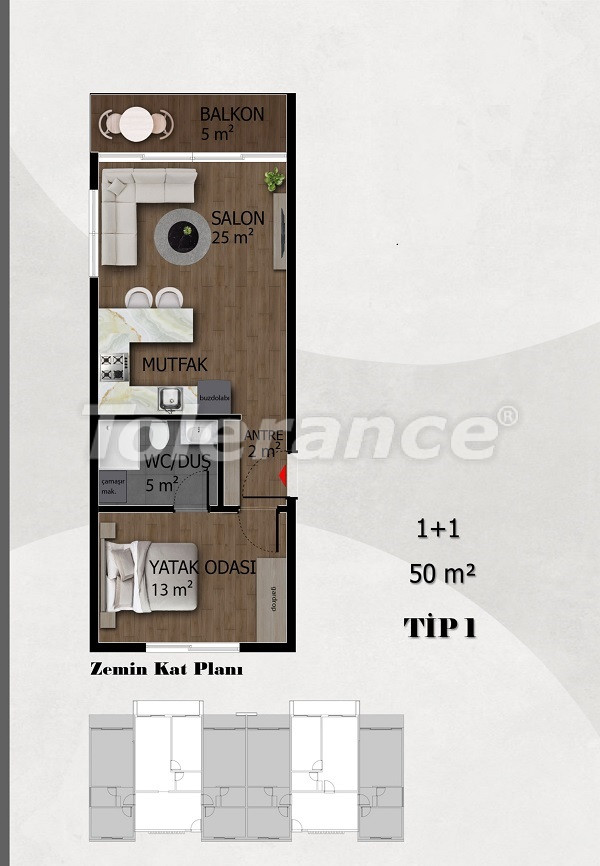 Apartment vom entwickler in Belek Zentrum, Belek pool ratenzahlung - immobilien in der Türkei kaufen - 97076