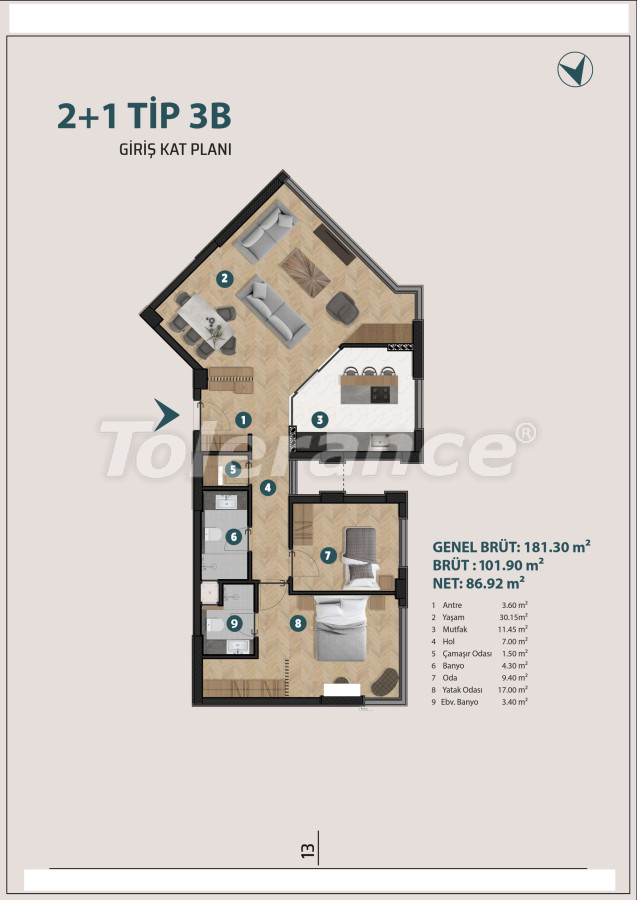 Apartment vom entwickler in Çiğli, İzmir meeresblick pool ratenzahlung - immobilien in der Türkei kaufen - 101320