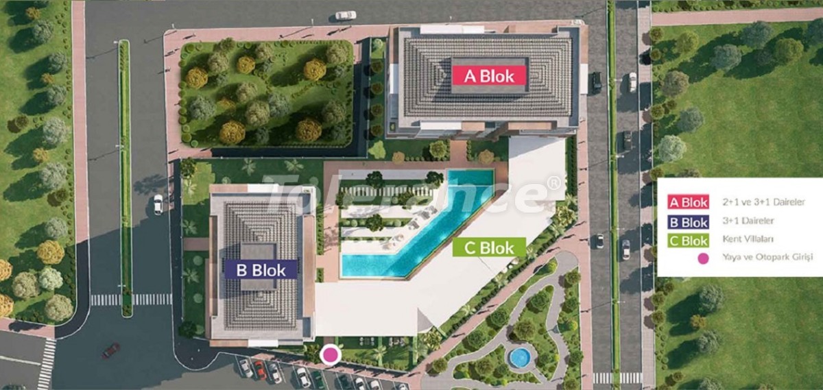 Apartment du développeur еn Çiğli, Izmir piscine - acheter un bien immobilier en Turquie - 27685