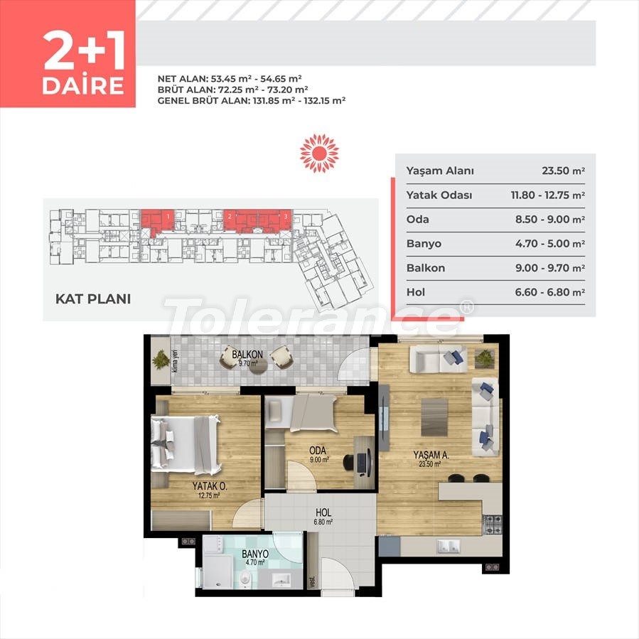 Apartment from the developer in Çiğli, İzmir with pool with installment - buy realty in Turkey - 45328