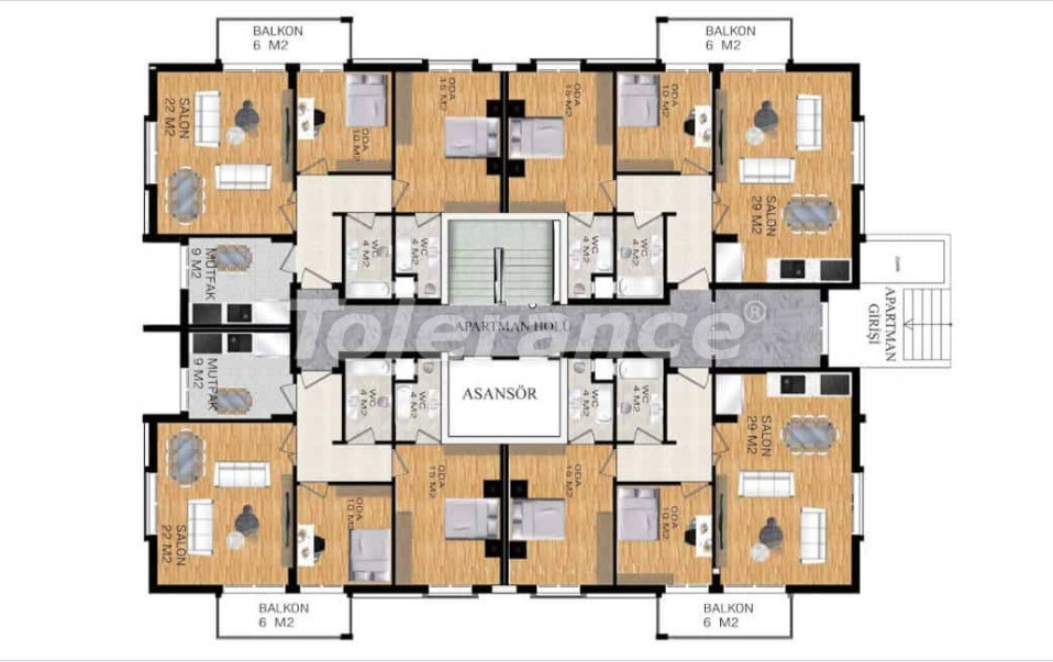Apartment vom entwickler in Çiğli, İzmir pool - immobilien in der Türkei kaufen - 68912
