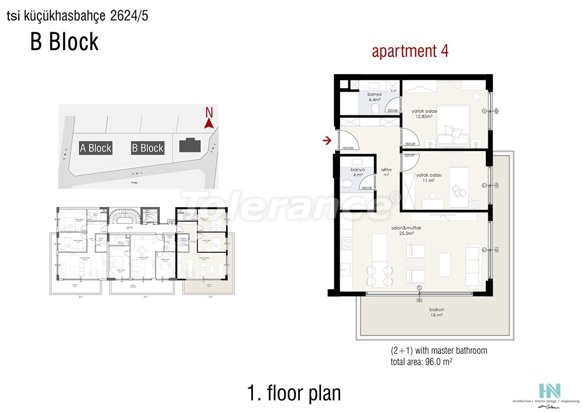 Apartment vom entwickler in Alanya Zentrum, Alanya meeresblick pool - immobilien in der Türkei kaufen - 49459