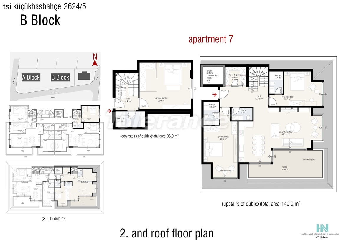 Apartment vom entwickler in Alanya Zentrum, Alanya meeresblick pool - immobilien in der Türkei kaufen - 49462