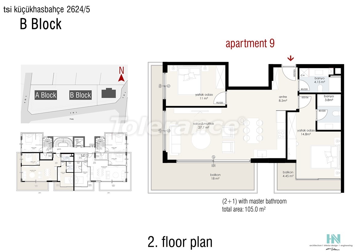 Apartment vom entwickler in Alanya Zentrum, Alanya meeresblick pool - immobilien in der Türkei kaufen - 49465