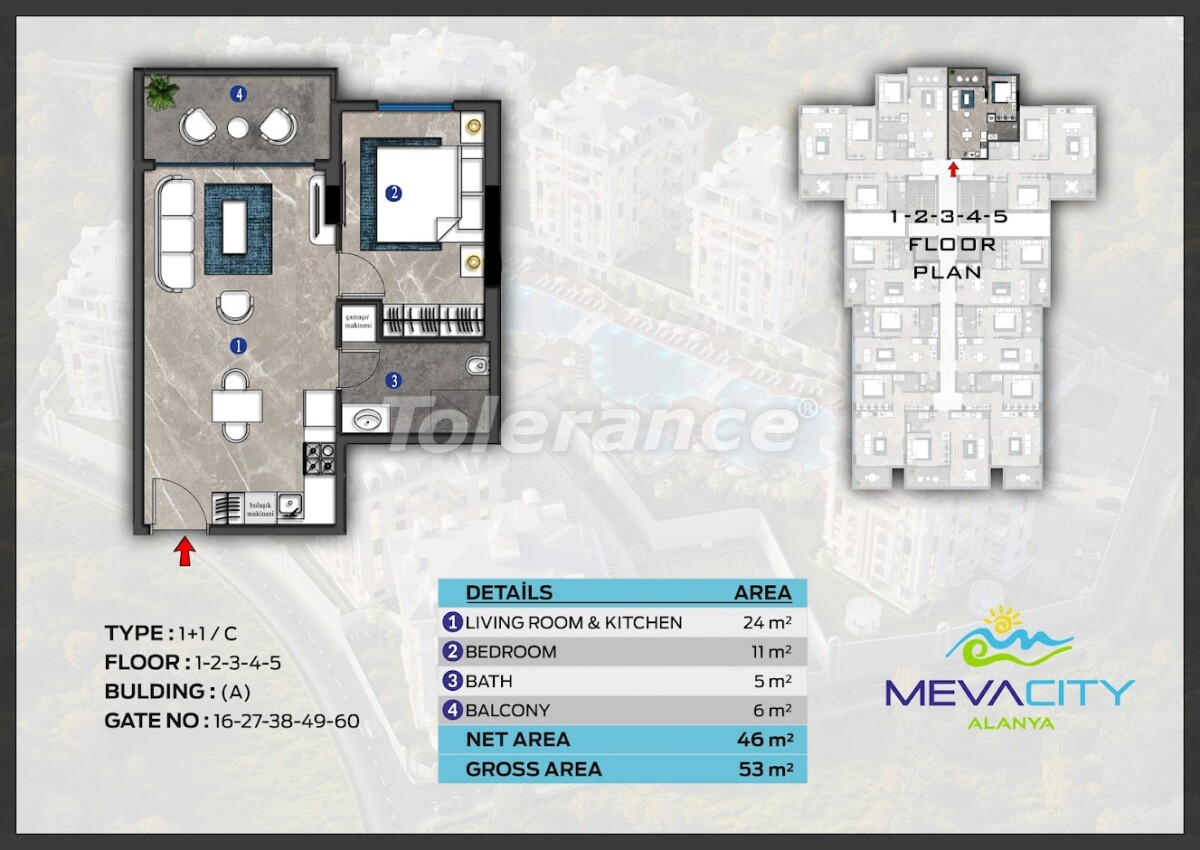 Apartment vom entwickler in Alanya Zentrum, Alanya pool ratenzahlung - immobilien in der Türkei kaufen - 63070