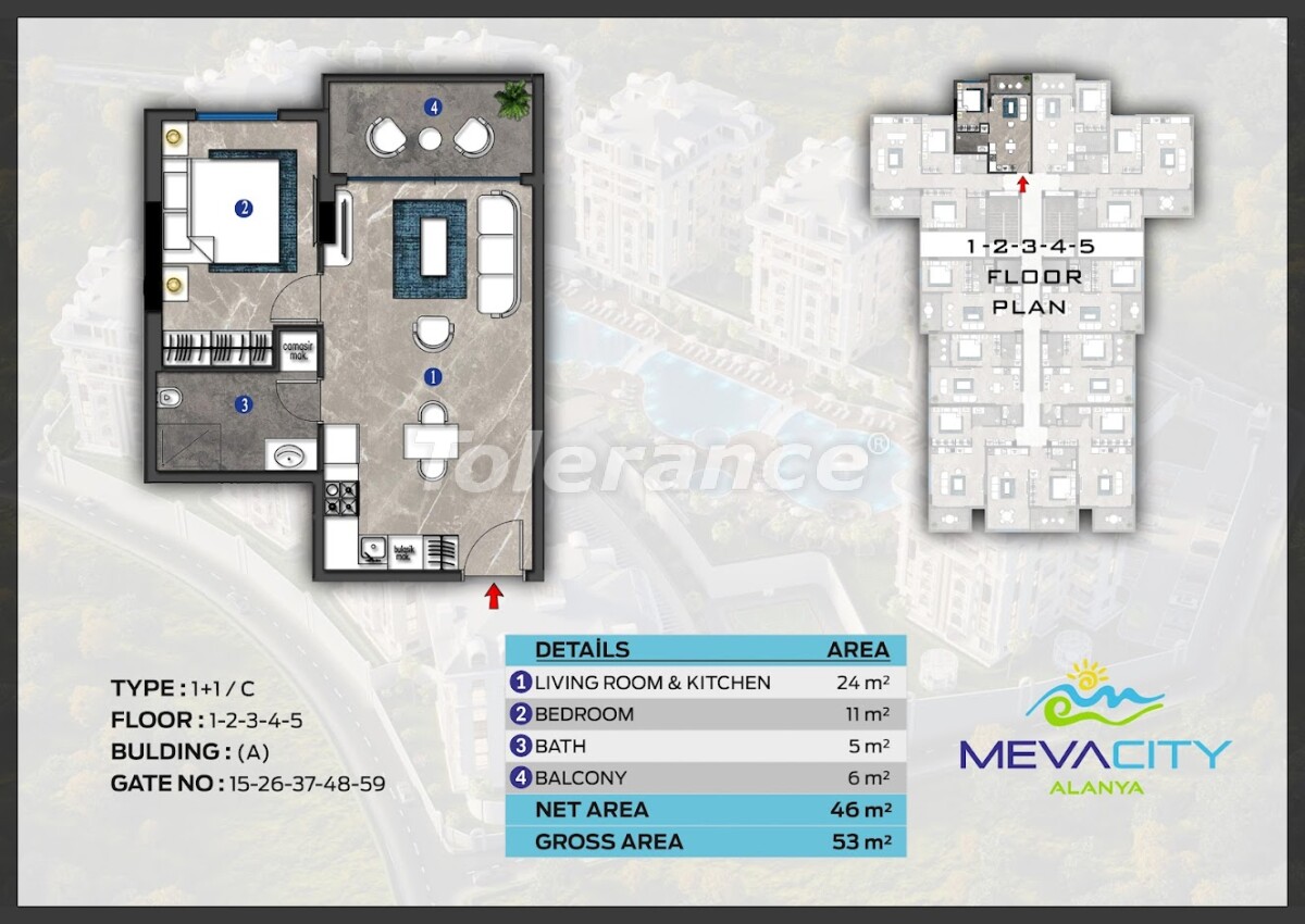 Appartement du développeur еn Alanya Centre, Alanya piscine versement - acheter un bien immobilier en Turquie - 63071