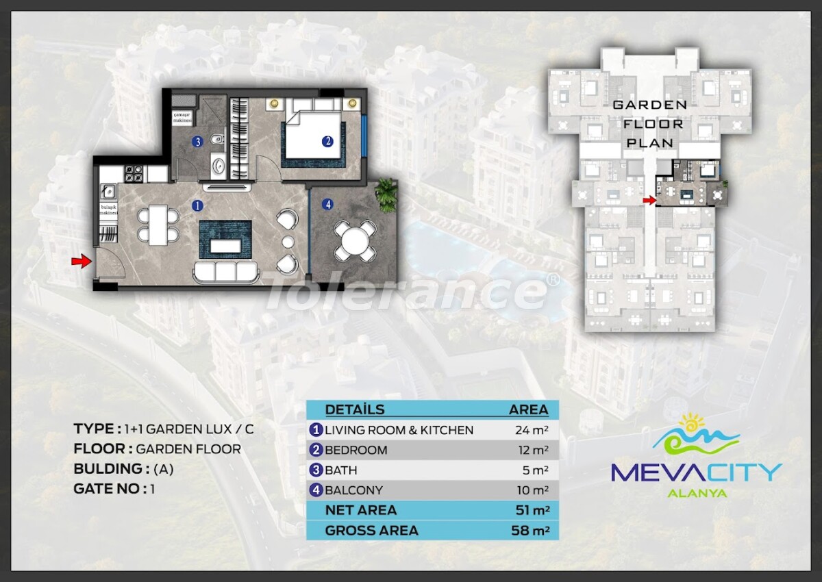 Apartment vom entwickler in Alanya Zentrum, Alanya pool ratenzahlung - immobilien in der Türkei kaufen - 63072