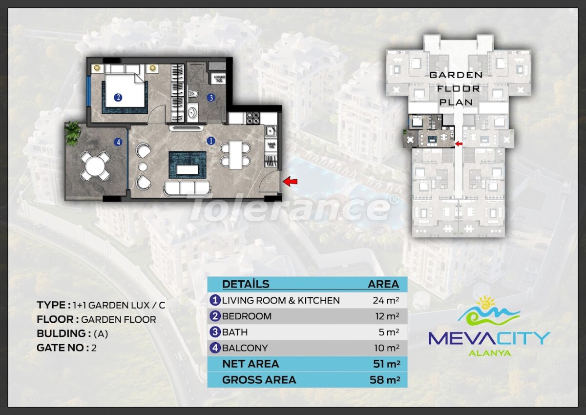 Apartment vom entwickler in Alanya Zentrum, Alanya pool ratenzahlung - immobilien in der Türkei kaufen - 63073