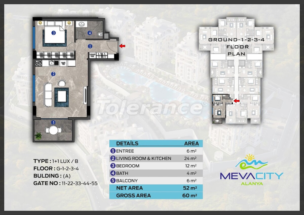 Apartment vom entwickler in Alanya Zentrum, Alanya pool ratenzahlung - immobilien in der Türkei kaufen - 63076