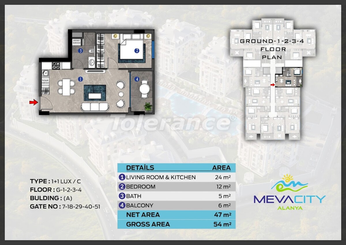 Apartment vom entwickler in Alanya Zentrum, Alanya pool ratenzahlung - immobilien in der Türkei kaufen - 63077