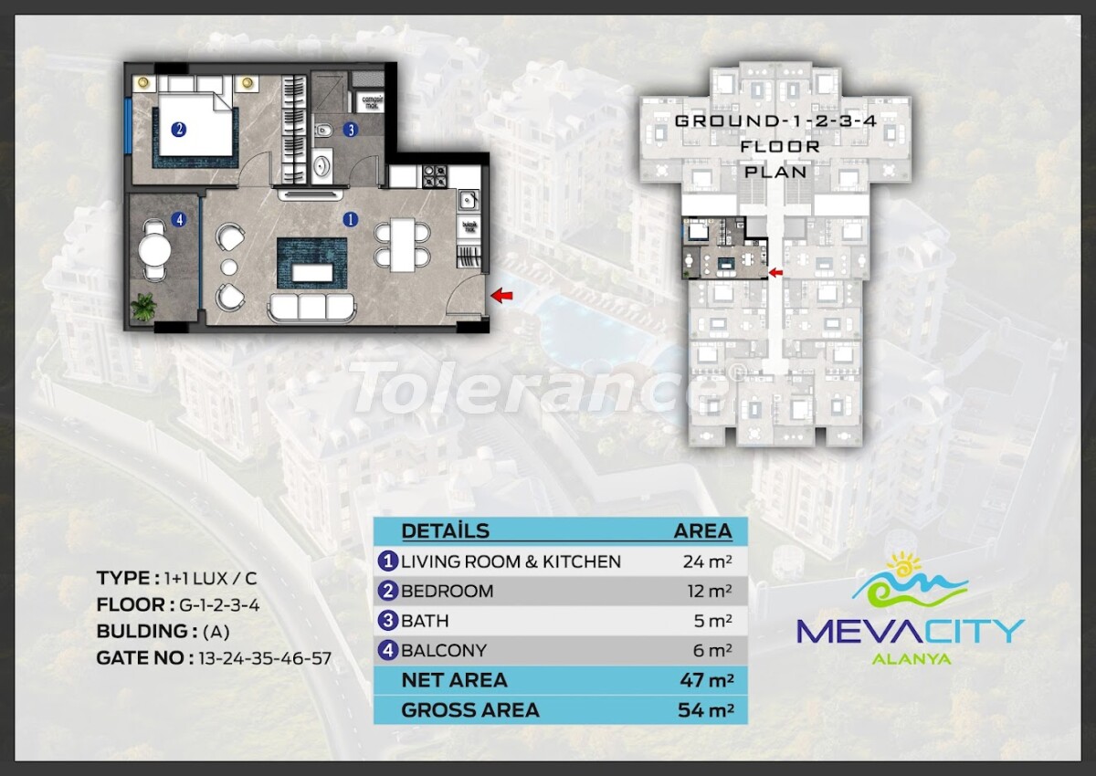 Apartment from the developer in City of Alanya, Alanya with pool with installment - buy realty in Turkey - 63078