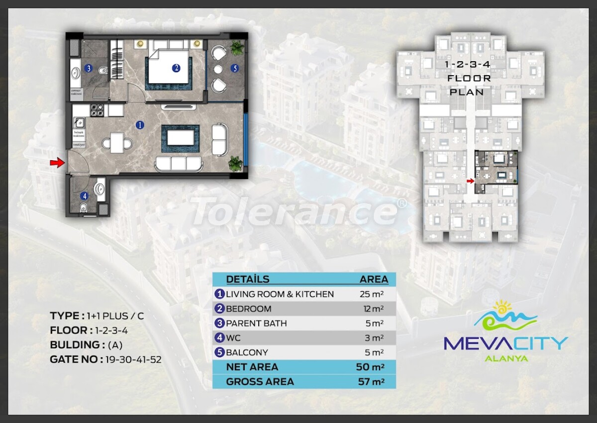 Appartement du développeur еn Alanya Centre, Alanya piscine versement - acheter un bien immobilier en Turquie - 63083