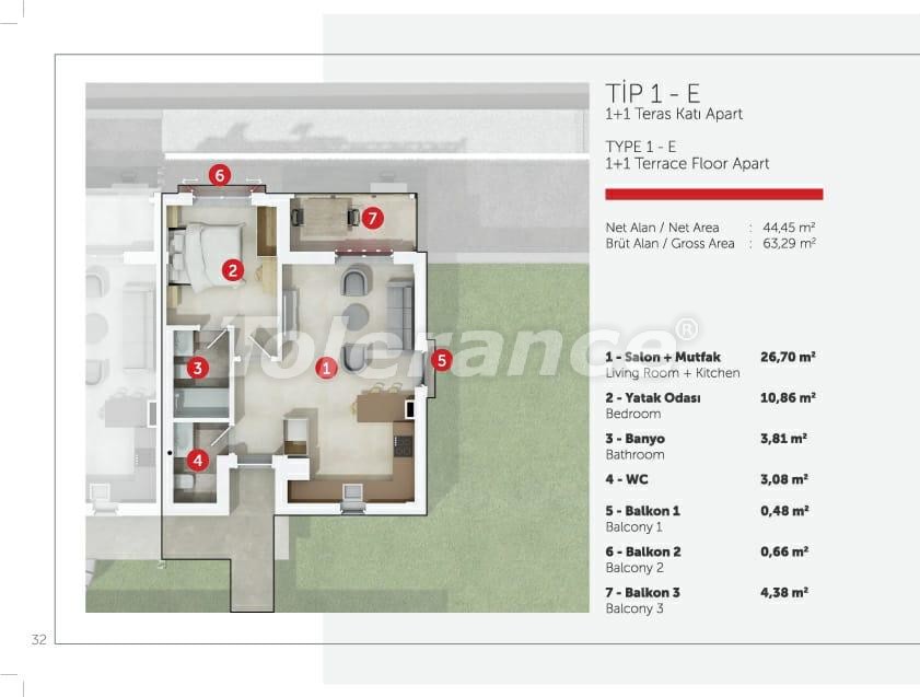 Apartment vom entwickler in Didim meeresblick pool ratenzahlung - immobilien in der Türkei kaufen - 50564