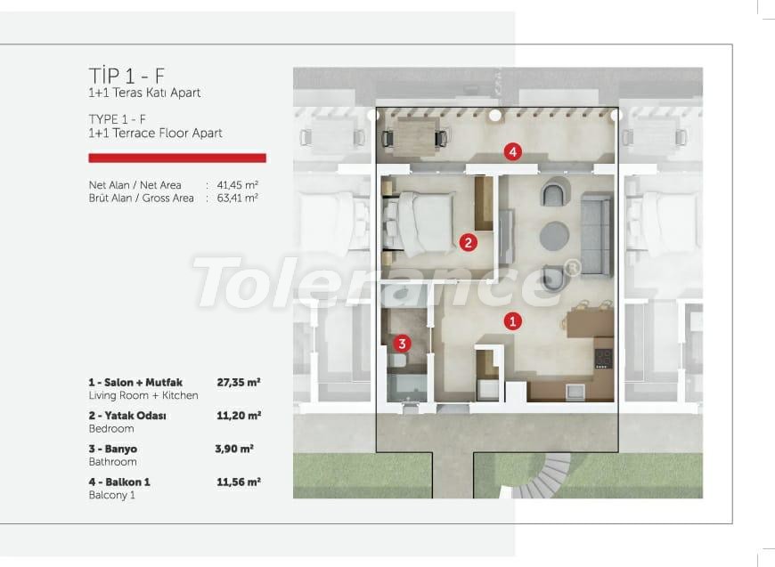 Apartment vom entwickler in Didim meeresblick pool ratenzahlung - immobilien in der Türkei kaufen - 50566