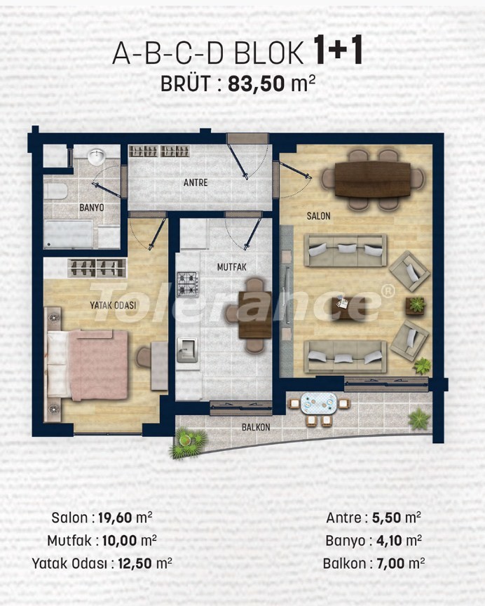 Apartment in Döşemealtı, Antalya pool - buy realty in Turkey - 42275