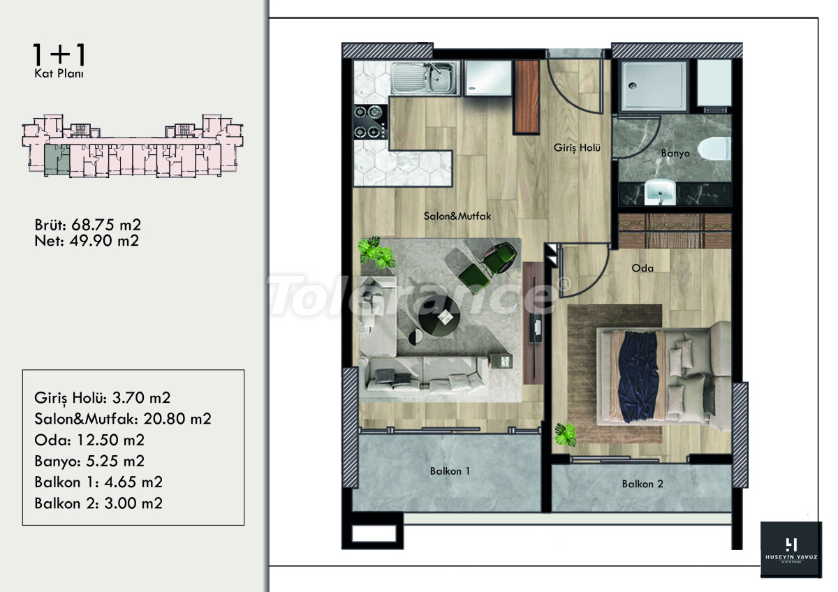 Appartement du développeur еn Erdemli, Mersin piscine versement - acheter un bien immobilier en Turquie - 110035