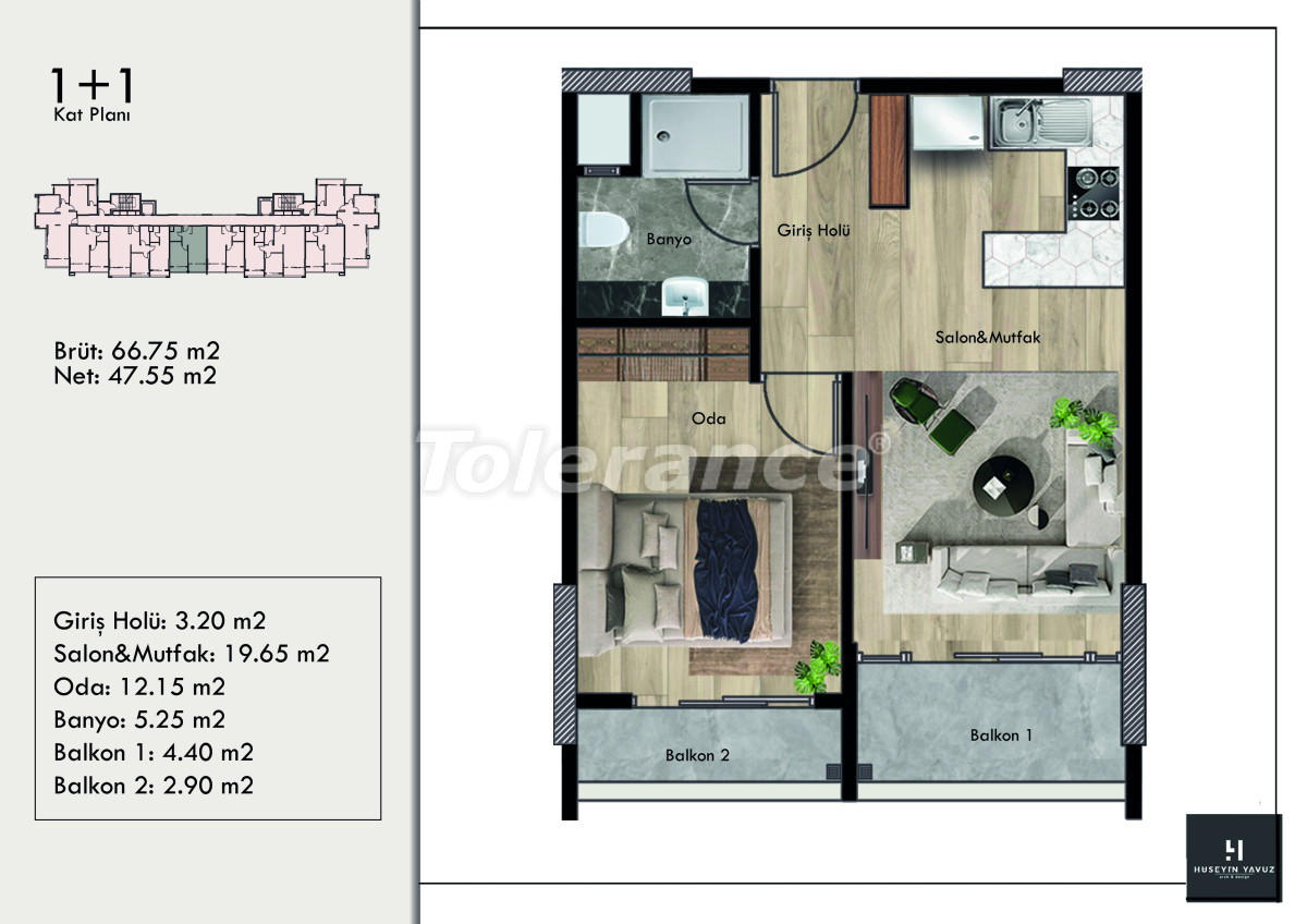 Appartement du développeur еn Erdemli, Mersin piscine versement - acheter un bien immobilier en Turquie - 110036