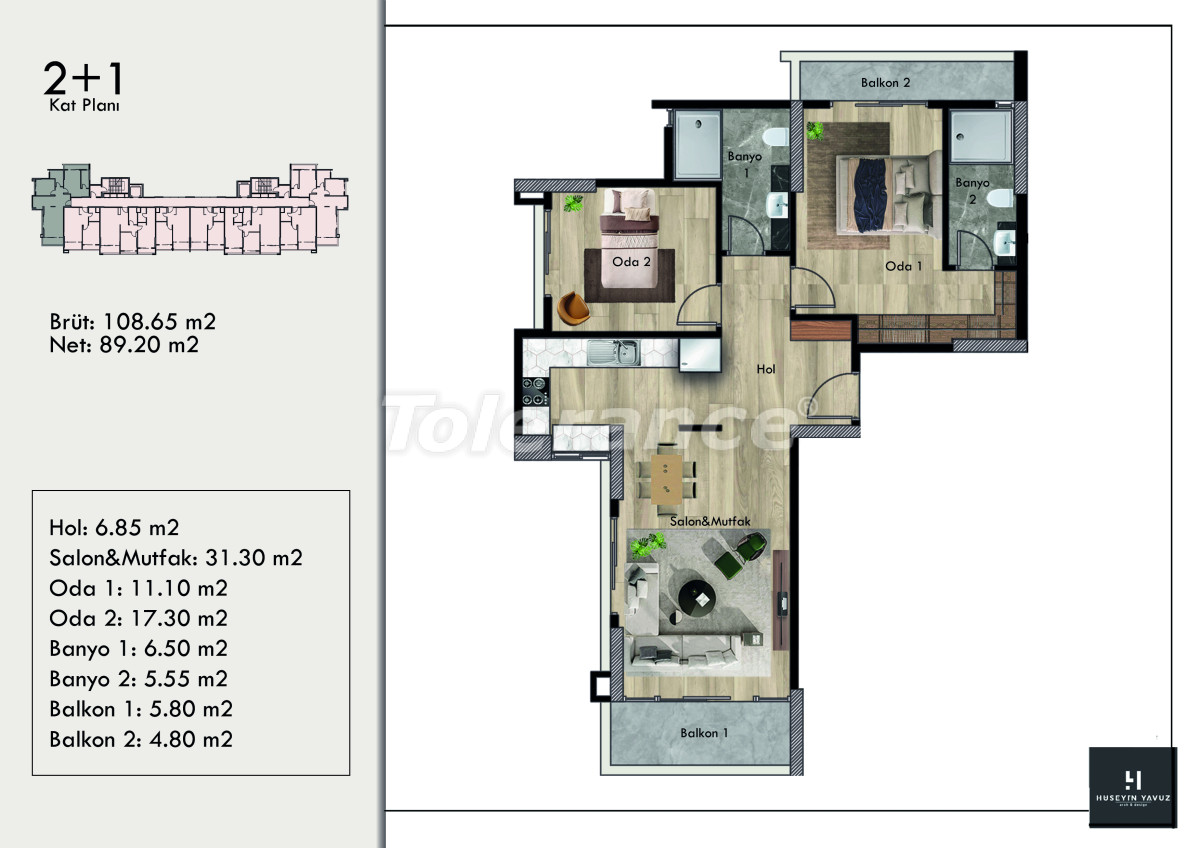 Appartement du développeur еn Erdemli, Mersin piscine versement - acheter un bien immobilier en Turquie - 110039