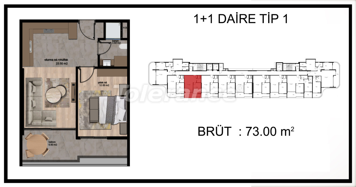 Apartment from the developer in Erdemli, Mersin with installment - buy realty in Turkey - 67418