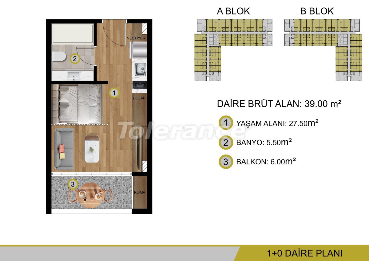 Appartement du développeur еn Erdemli, Mersin piscine versement - acheter un bien immobilier en Turquie - 85569