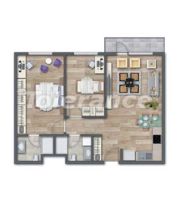 Apartment vom entwickler in Esenyurt, Istanbul pool ratenzahlung - immobilien in der Türkei kaufen - 27013