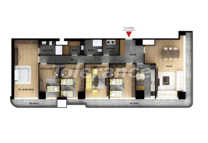 آپارتمان از سازنده که در اسن یورت, استانبول استخر اقساط - خرید ملک در ترکیه - 27041