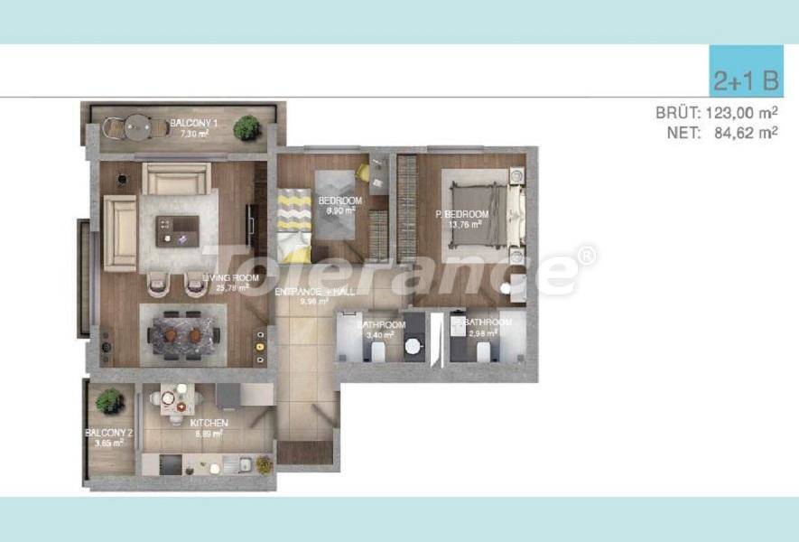 Apartment in Esenyurt, İstanbul pool installment - buy realty in Turkey - 27097