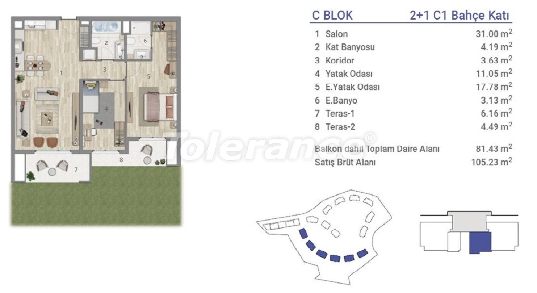 Apartment еn Eyüp Sultan, Istanbul piscine - acheter un bien immobilier en Turquie - 36272