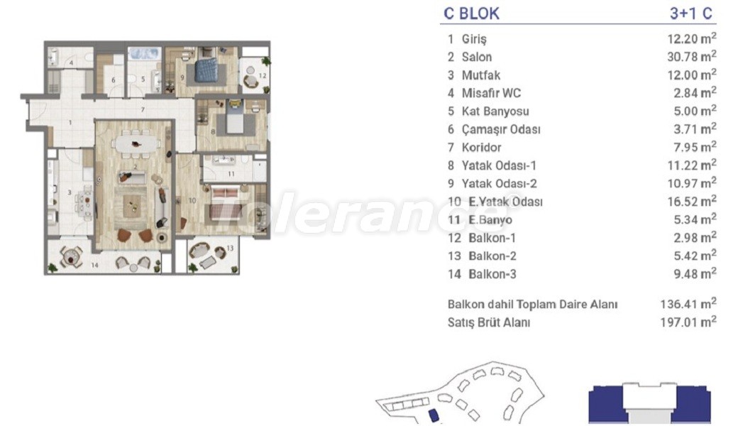 آپارتمان که در ایوب سلطان, استانبول استخر - خرید ملک در ترکیه - 36275