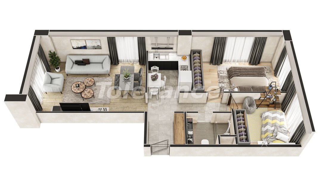 Apartment in Eyupsultan, İstanbul with installment - buy realty in Turkey - 47280