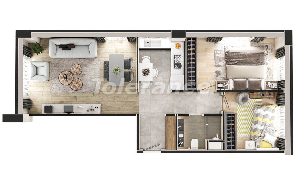 Apartment in Eyupsultan, İstanbul with installment - buy realty in Turkey - 47281