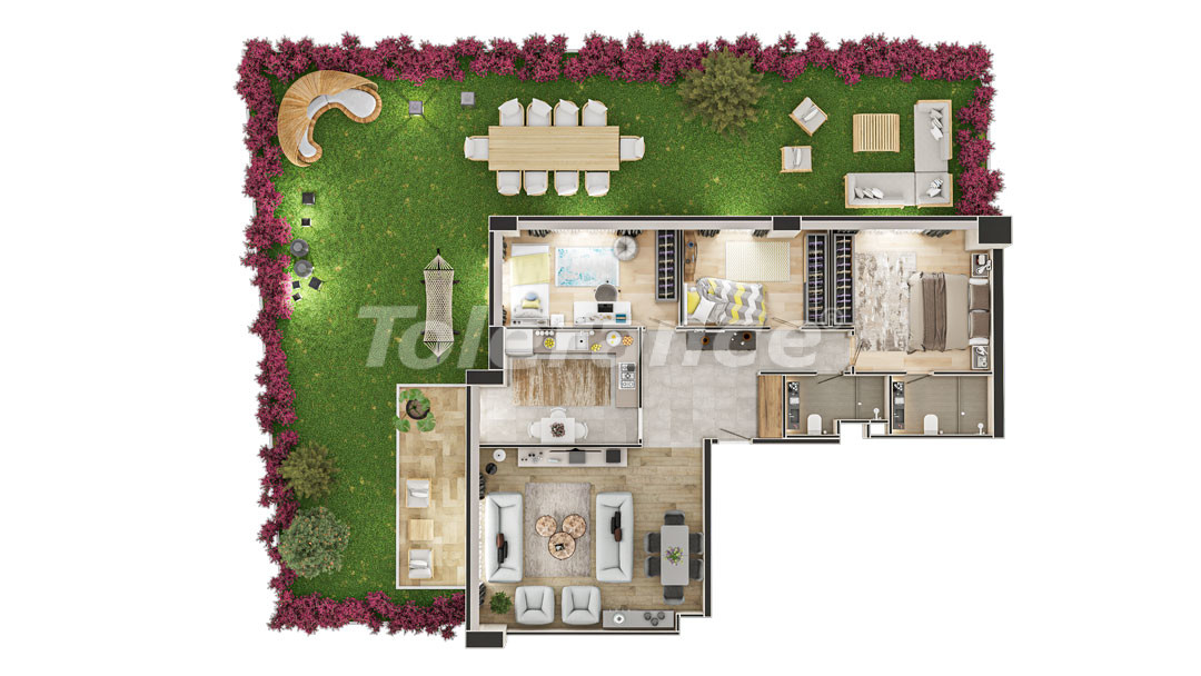 Apartment in Eyupsultan, İstanbul with installment - buy realty in Turkey - 47283