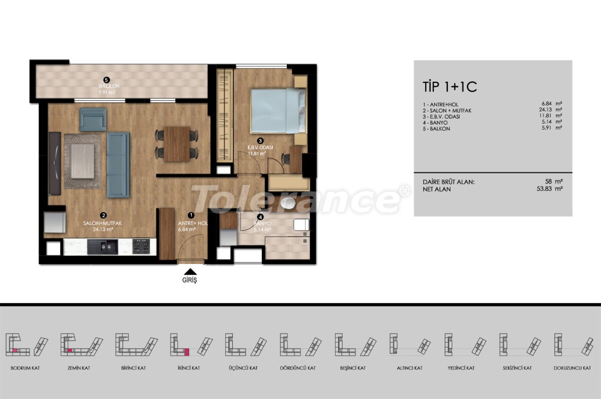 Apartment from the developer in Eyupsultan, İstanbul with installment - buy realty in Turkey - 57940