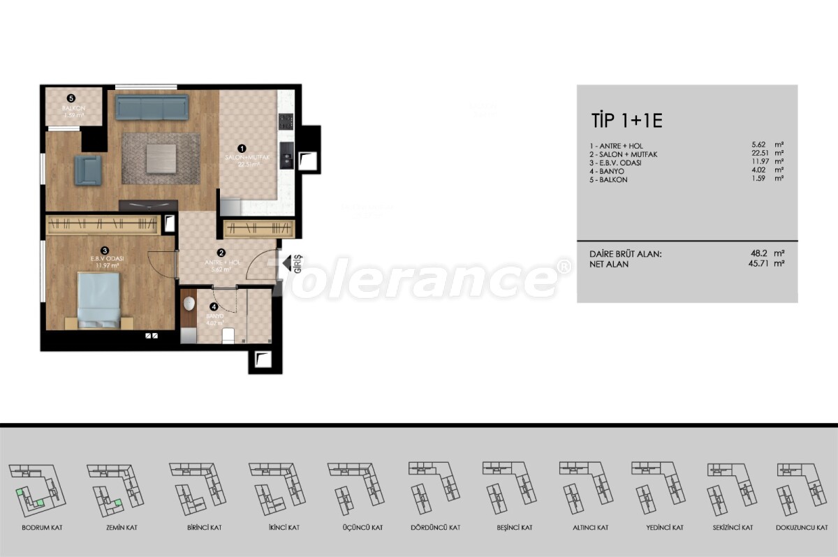 Apartment from the developer in Eyupsultan, İstanbul with installment - buy realty in Turkey - 57942