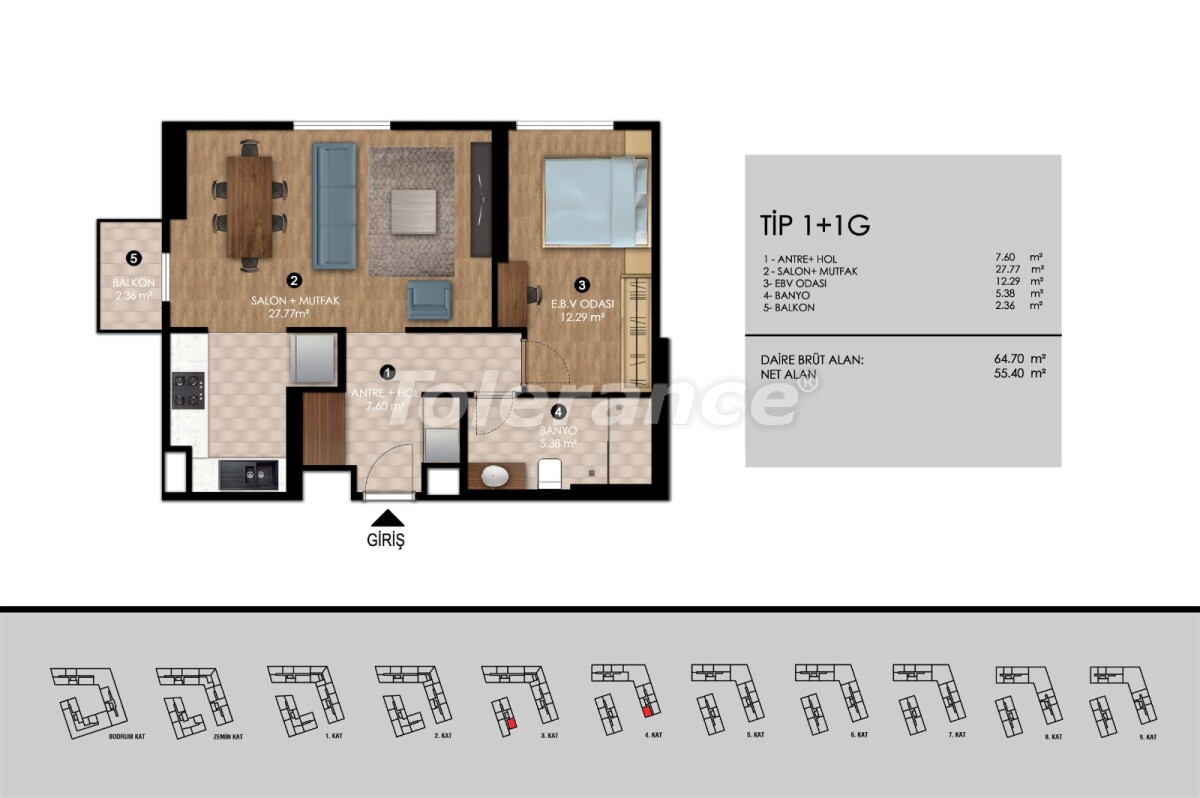 Apartment from the developer in Eyupsultan, İstanbul with installment - buy realty in Turkey - 57944