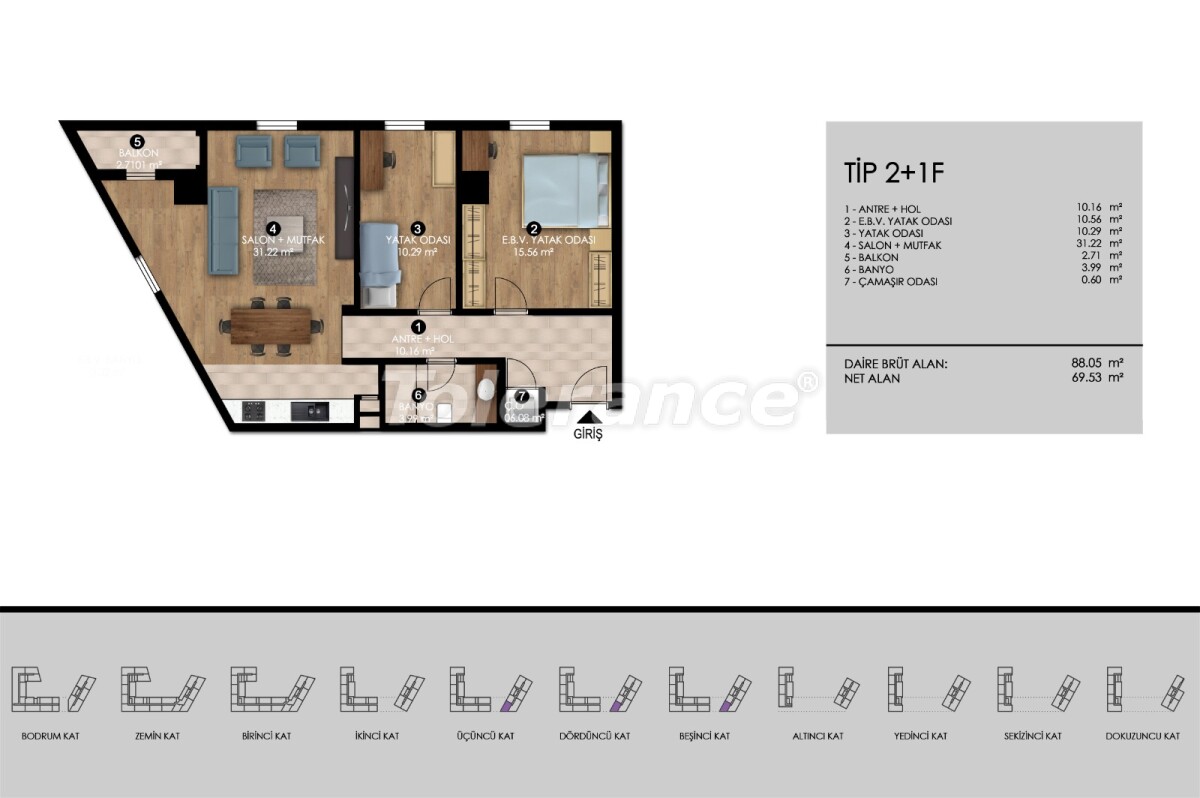 Apartment from the developer in Eyupsultan, İstanbul with installment - buy realty in Turkey - 57955