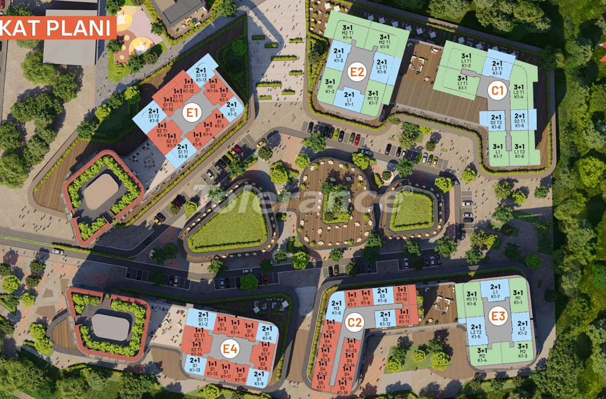 آپارتمان از سازنده که در ایوب سلطان, استانبول استخر - خرید ملک در ترکیه - 132803