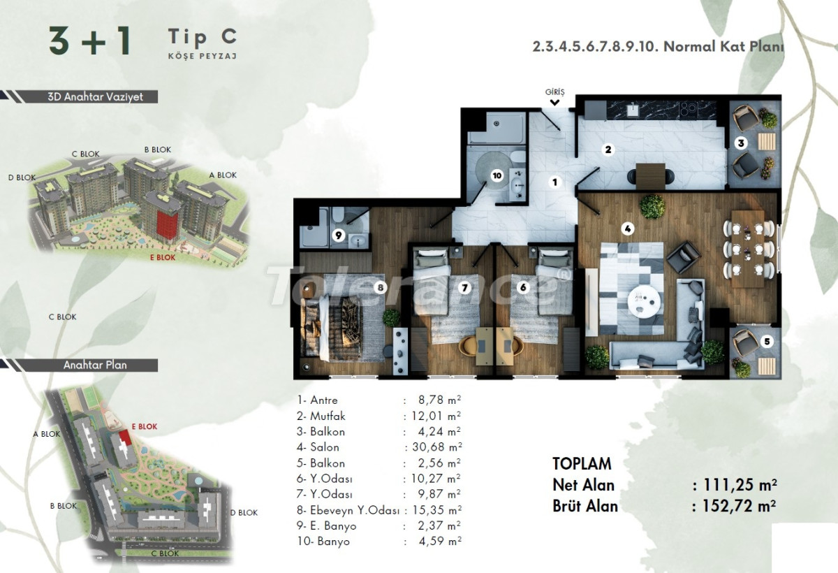 Apartment vom entwickler in Eyüp Sultan, Istanbul pool - immobilien in der Türkei kaufen - 132836