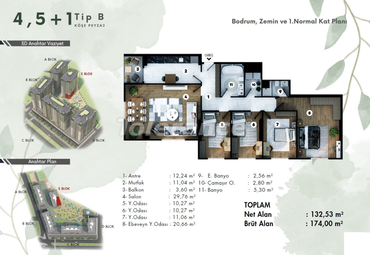 Apartment vom entwickler in Eyüp Sultan, Istanbul pool - immobilien in der Türkei kaufen - 132837