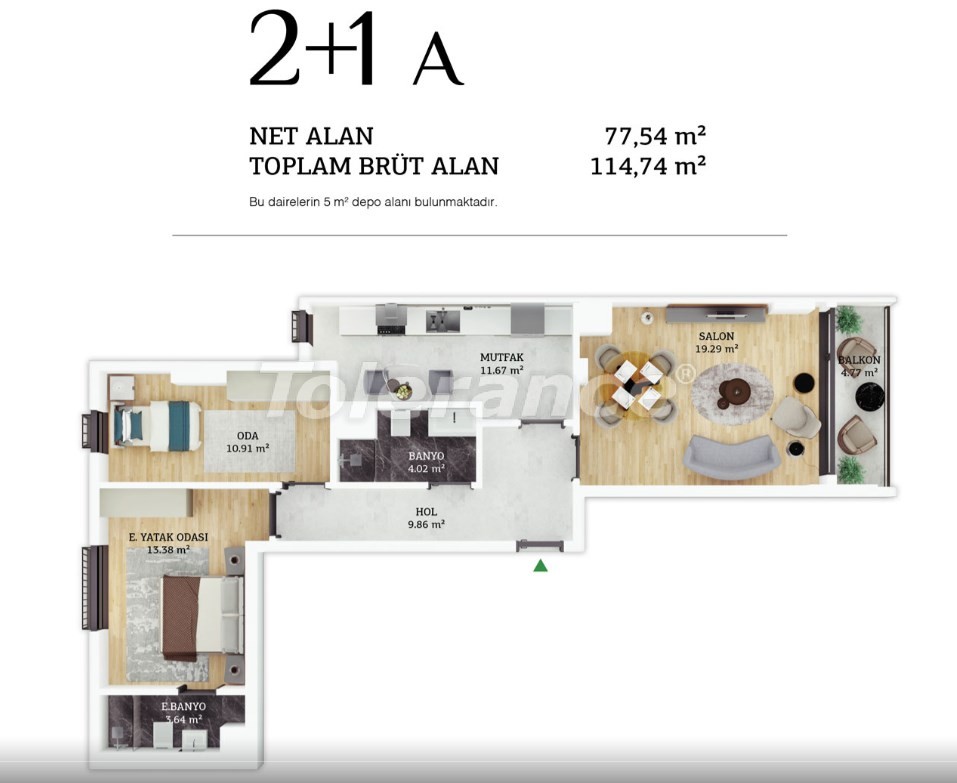آپارتمان از سازنده که در ایوب سلطان, استانبول منظره دریا استخر - خرید ملک در ترکیه - 38961