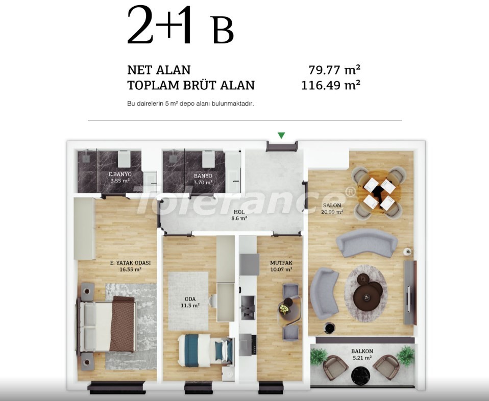 آپارتمان از سازنده که در ایوب سلطان, استانبول منظره دریا استخر - خرید ملک در ترکیه - 38962