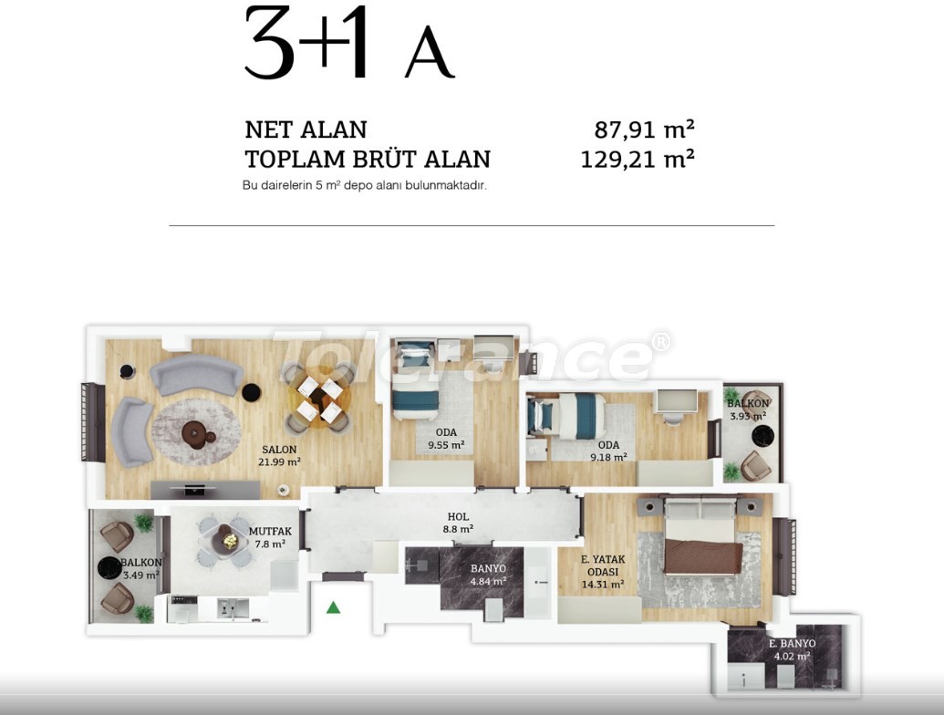 آپارتمان از سازنده که در ایوب سلطان, استانبول منظره دریا استخر - خرید ملک در ترکیه - 38964