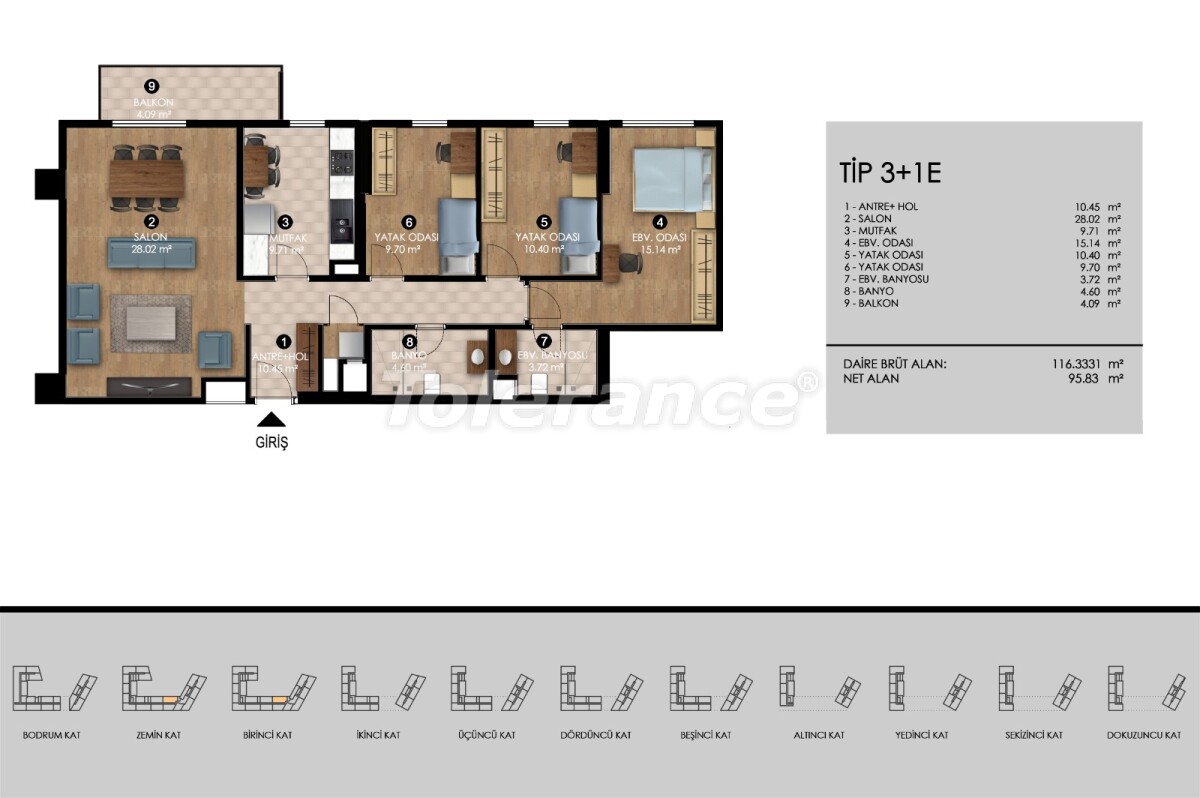Apartment from the developer in Eyupsultan, İstanbul with installment - buy realty in Turkey - 57969