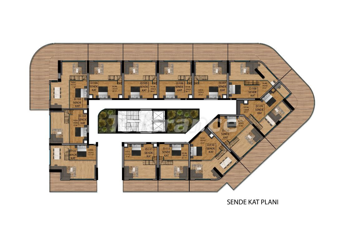 Apartment from the developer in Famagusta, Northern Cyprus with installment - buy realty in Turkey - 83114