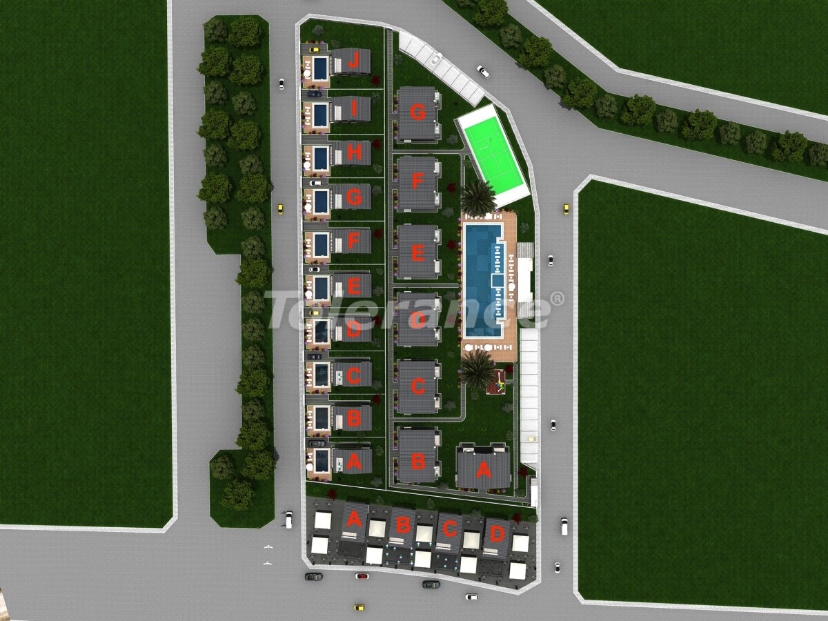 Appartement van de ontwikkelaar in Fethiye zwembad - onroerend goed kopen in Turkije - 57499
