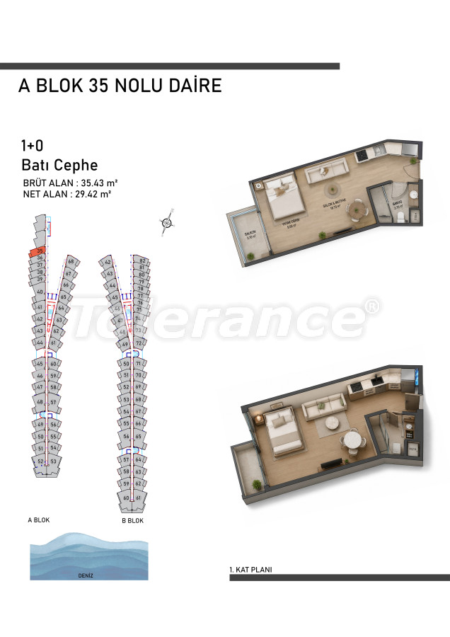 Apartment from developer in Finike sea view with pool installments - buy realty in Turkey - 147046