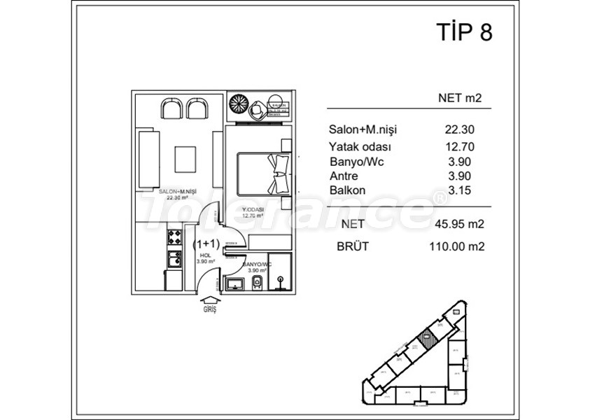 Appartement van de ontwikkelaar in Gaziosmanpaşa, Istanboel zeezicht zwembad afbetaling - onroerend goed kopen in Turkije - 110378